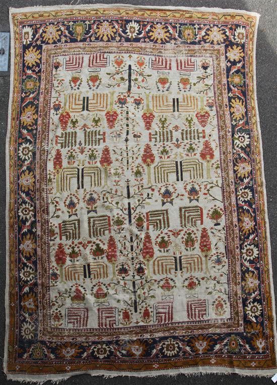 A late 19th century North West Persian Ziegler carpet, 13ft 5in by 10ft 8in.